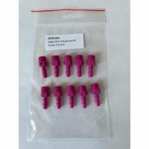 Lot 10 buses vissables Ø2,5 mm M10x1